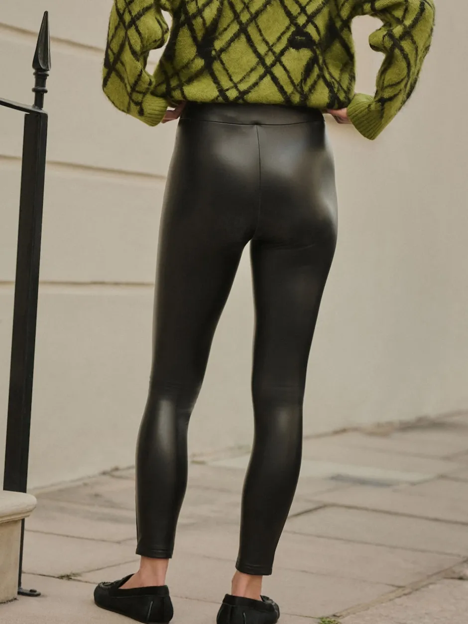 Next Noir - Faux leggings en cuir Best