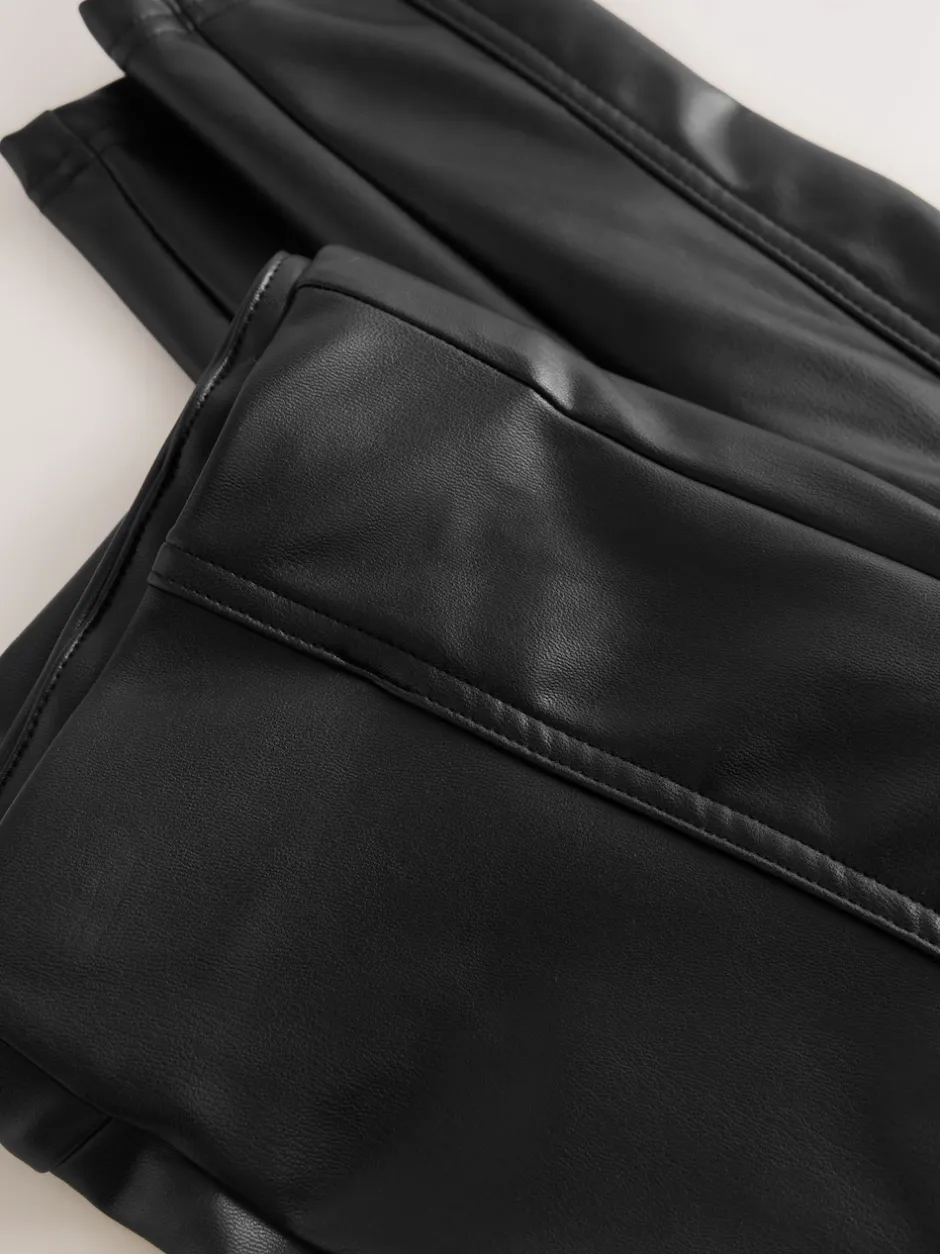 Next Noir - Faux leggings en cuir Best