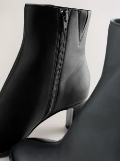 Next Noir - Forever Comfort® Block Heeled Ankle Bottes Clearance