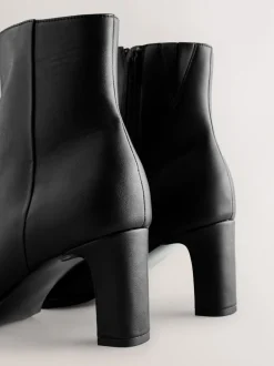 Next Noir - Forever Comfort® Block Heeled Ankle Bottes Clearance