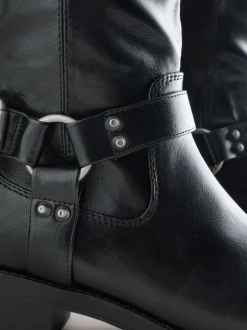 Next Noir - Forever Comfort® Bottes motardes à genoux Discount