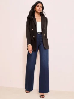 Friends Like These Noir - Edge To Edge Ponte habillé Blazer