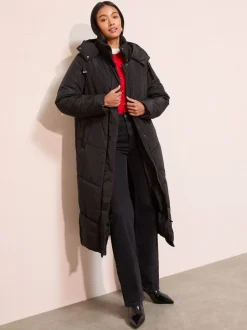 Friends Like These Noir - Doudoune gamme longue à capuche