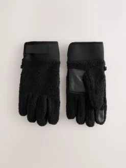 Next Noir - Gants en polaire Borg Online