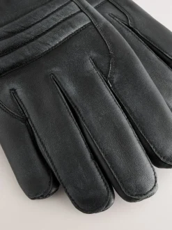 Next Noir - Gants motard en cuir Sale