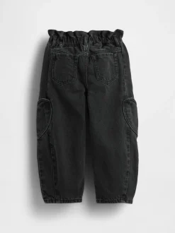 Gap Noir - Paperbag Horseshoe Jean (6mois-5ans) (6mois-5ans) Online