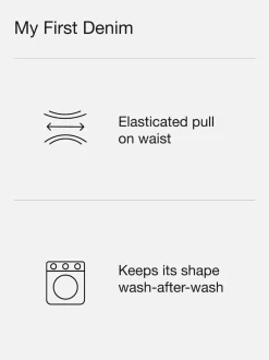 Gap Noir - Paperbag Horseshoe Jean (6mois-5ans) (6mois-5ans) Online