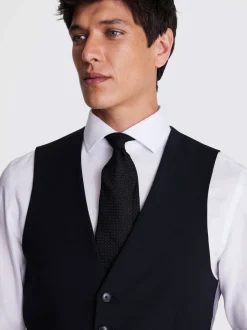 DKNY Noir - Gilet de costume Ajusté Performance Best