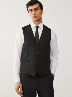 Next Noir - Gilet de costume essentiel à coupe régulière Online