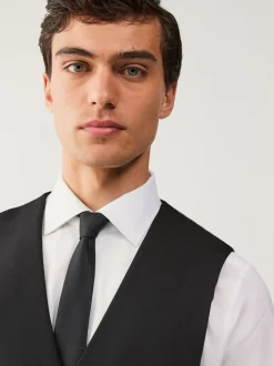 Next Noir - Gilet de costume essentiel à coupe régulière Online