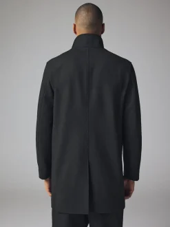 Next Noir - Gilet en laine à chevrons Manteau matelassé Clearance