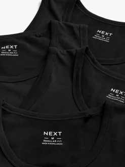 Next Noir - 100Gilets en coton % 4 Lot Best