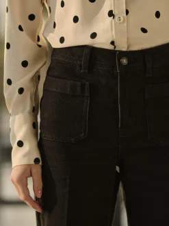 Next Noir - Jean ample à poches plaquées Discount