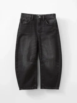 Cotton On Noir - Jean unisexe Barrel Leg