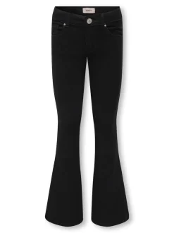 ONLY KIDS Noir - Jeans de jambe évasée avec taille ajustable Clearance
