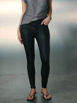 Next Noir - Jeans skinny en Denim enduit Hot