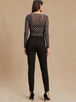 Next Noir - Jeans skinny extensible taille milieu Hot