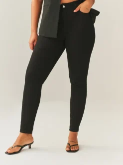 Next Noir - Jeans skinny taille mi-haute Hourglass Sale