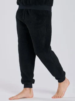 Loungeable Noir - Joggers en sherpa New