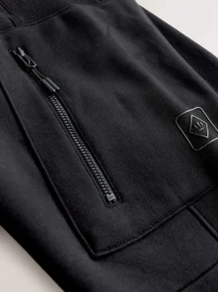 Next Noir - Jogging cargo lourd à dos brosse utilitaire