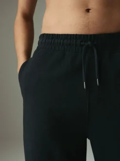 Next Noir - Jogging droit en sergé texturé