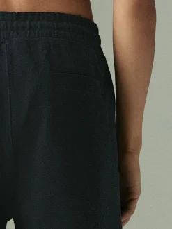 Next Noir - Jogging droit en sergé texturé