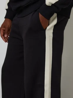 Threadbare Noir - Joggings à jambe large à rayures latérales Best