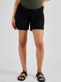 Jojo Maman Bébé Noir - Maternity Lin Blend Short Sale