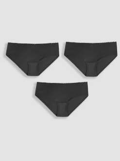 Jojo Maman Bébé Noir - 3{Short de maternité à bordures en dentelle (paquet de 0) Outlet