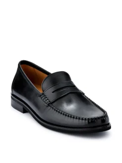 Jones Bootmaker Noir - Quennell Mocassins Penny en cuir Hot