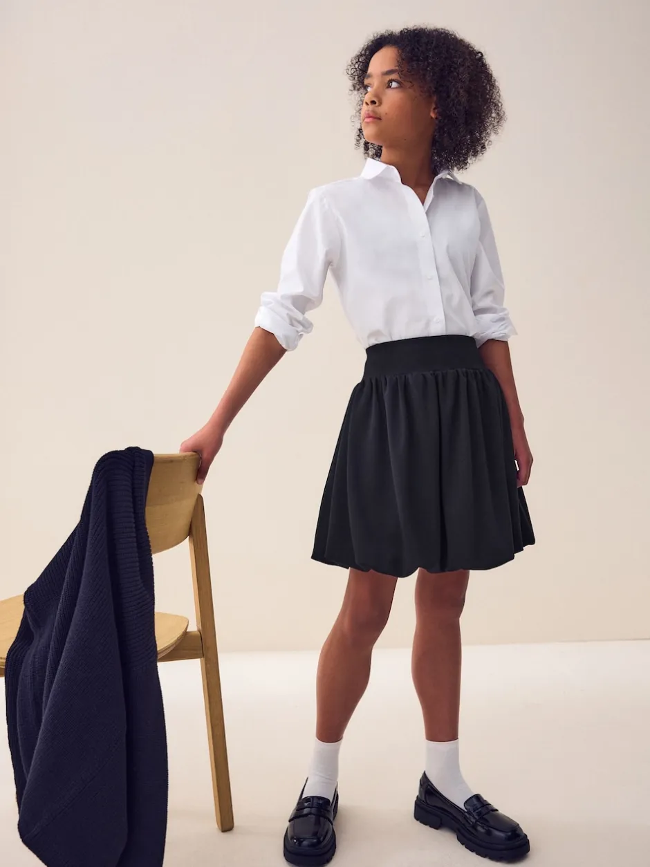 Next Noir - Jupe à enfiler en jersey extensible à ourlet boule (3-17ans) Discount