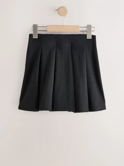 Next Noir - Jupe d’école plissée extensible en jersey (3-17ans) Clearance