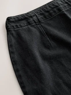 Next Noir - Jupe en jean mini sablier Discount