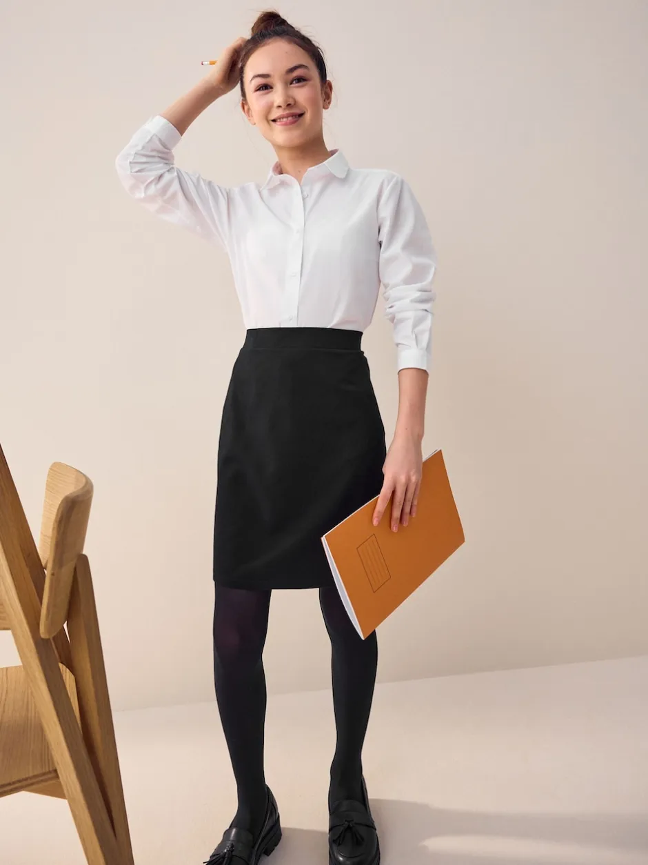 Next Noir - Jupes crayon d’école en jersey extensible à enfiler Ado (9-18ans) Hot