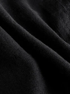 Next Noir - Jupes-culottes en lin mélangé à taille nouée Outlet