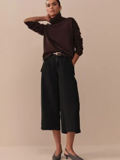 Next Noir - Jupes-culottes N.Premium taille haute Online