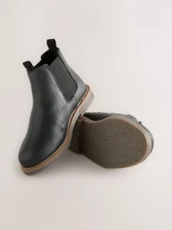Next Noir - Leather Chelsea Boots Clearance