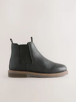 Next Noir - Leather Chelsea Boots Outlet