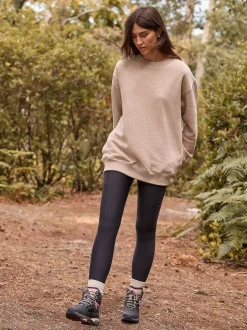 Next Noir - Legging d’extérieur doublé en polaire à poignée chaude