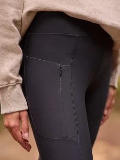 Next Noir - Legging d’extérieur doublé en polaire à poignée chaude