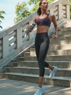 Next Noir - Legging sculptant mi-long Active Sports Tummy Control taille haute