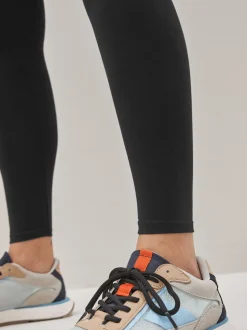 Next Noir - Leggings en coton taille haute Outlet