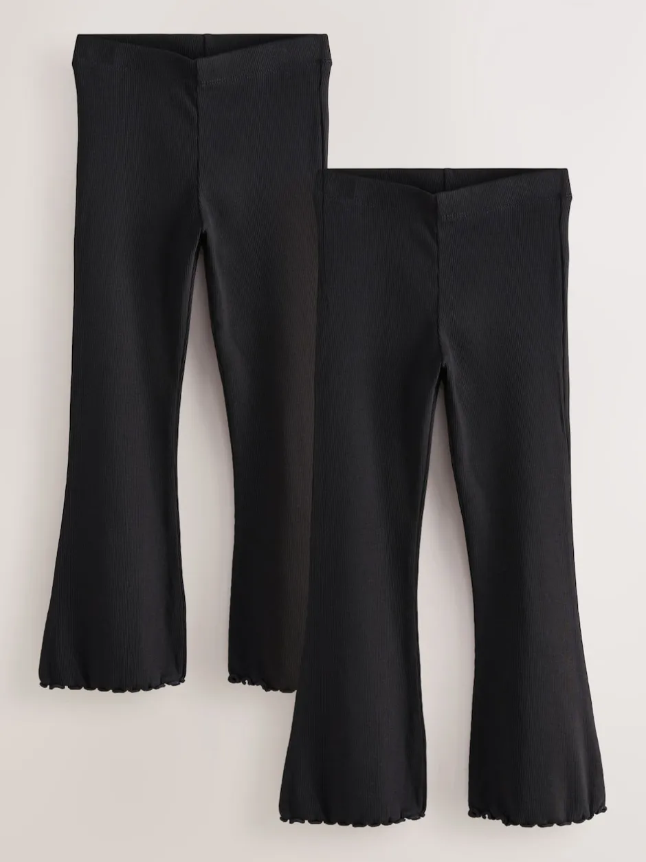 Next Noir - Leggings évasés à côtes (3-16ans) New