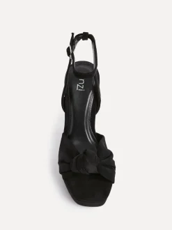 Linzi Noir - Chaussures à talons plateformes Ruba avec sangle avant nouée Online