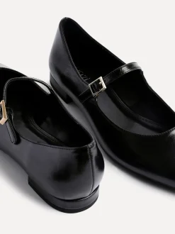 Linzi Noir - Seattle Chaussures plates Mary Jane à bout pointu Hot