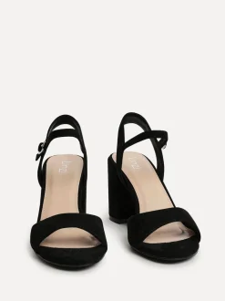 Linzi Noir - Soul Open Back Chaussures à talons blocs à peine là Sale