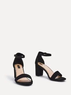 Linzi Noir - talons carrés à bout ouvert Franki Best