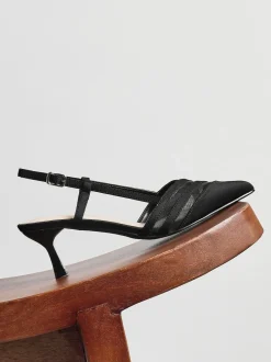 Linzi Noir - talons Milan en maille Best