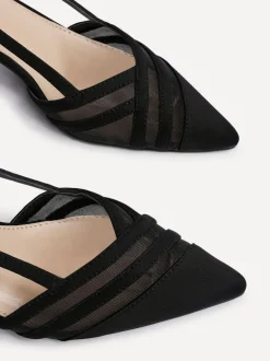 Linzi Noir - talons Milan en maille Best