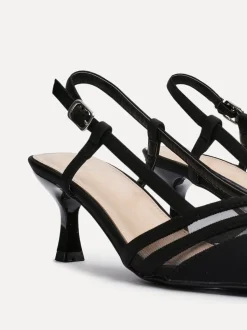 Linzi Noir - talons Milan en maille Best